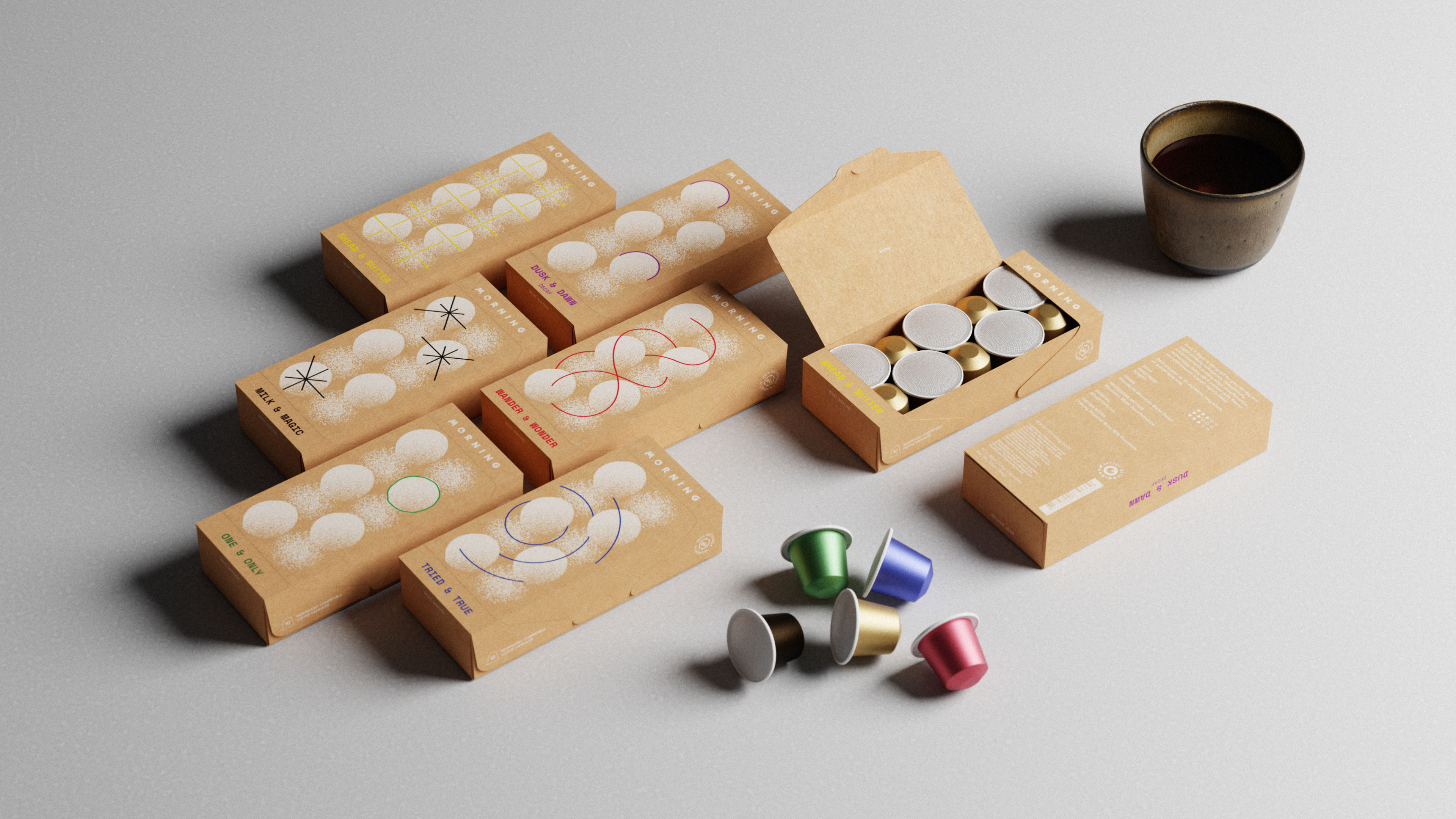 MORNING - 麵包牛油 Bread & Butter｜日常必飲 醇厚深焙拼配咖啡膠囊