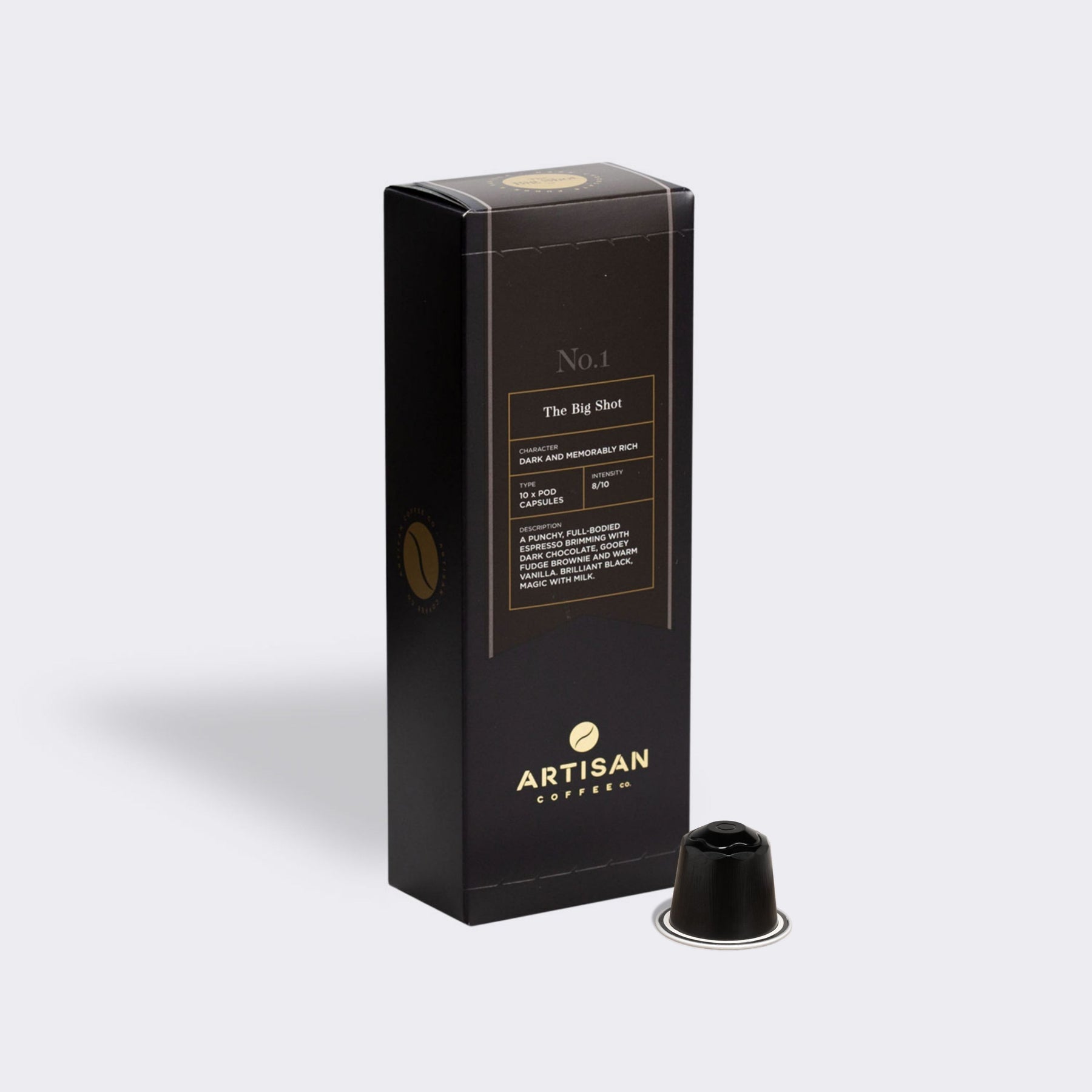Artisan Coffee Co. The Big Shot｜濃郁強勁巧克力咖啡膠囊