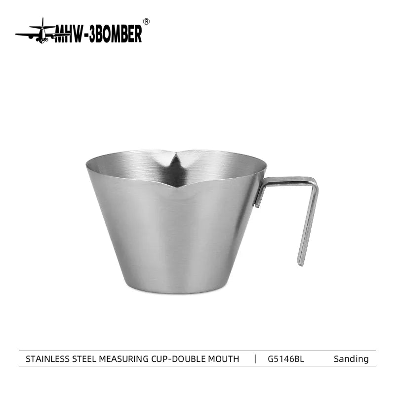 Stainless Steel Measuring Cup-100ml-double mouth-sanding