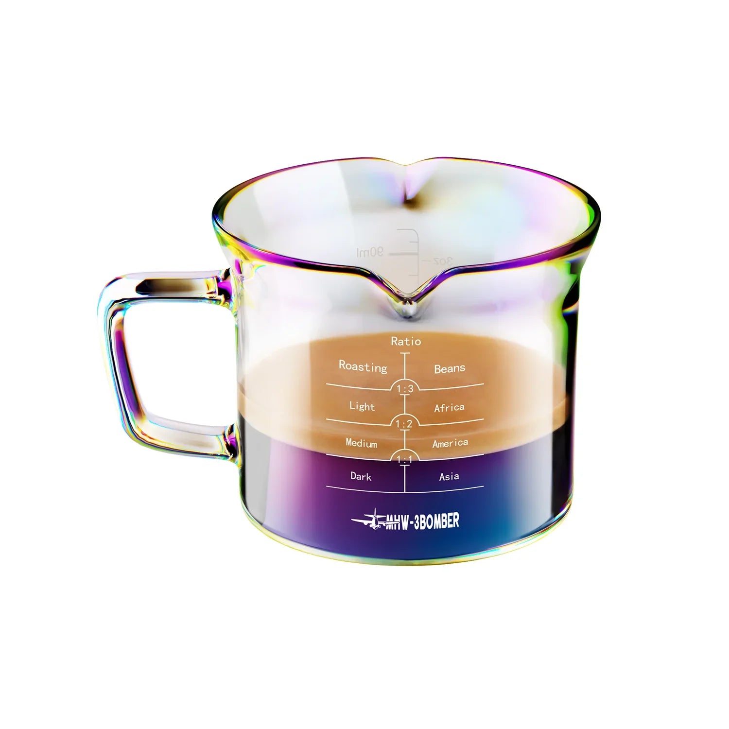 MHW-3BOMBER Glass Measuring Cup Transparent 120ml